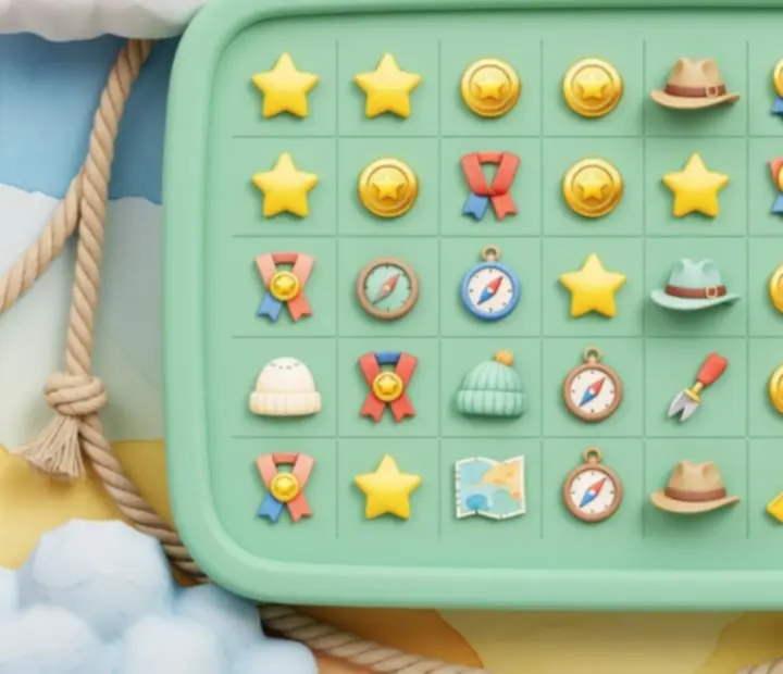 Game collection screen showing unlocked collectibles and missing slots